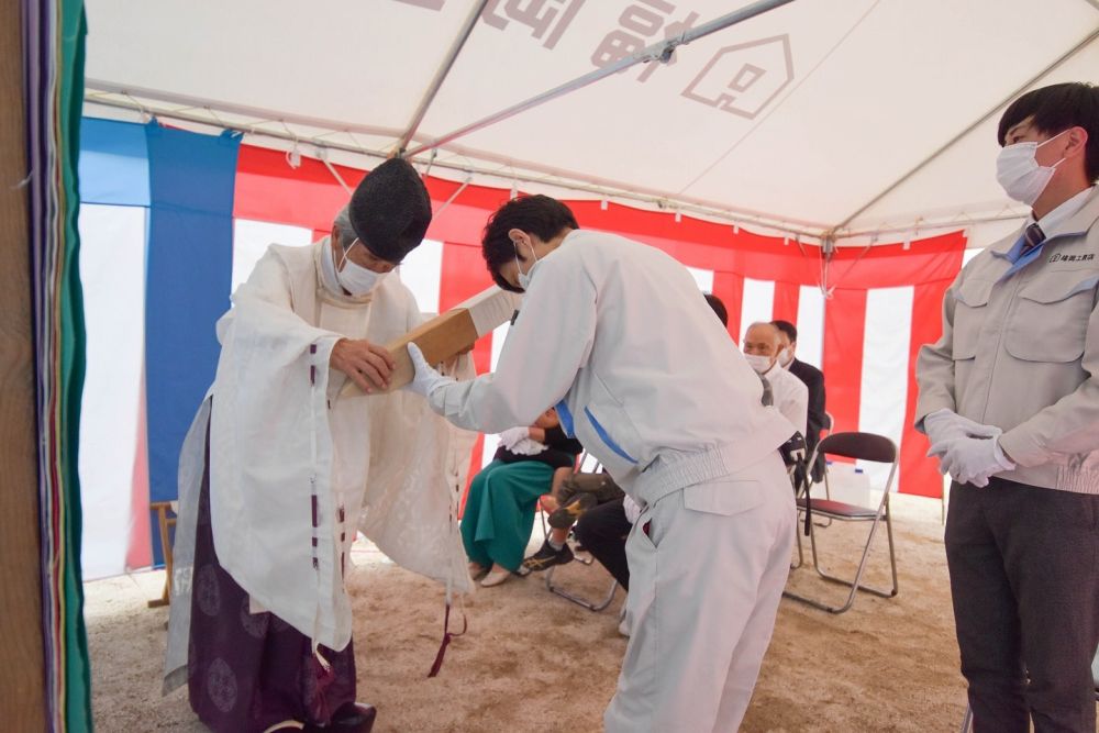 福岡県那珂川市06　注文住宅建築現場リポート①　～地鎮祭～