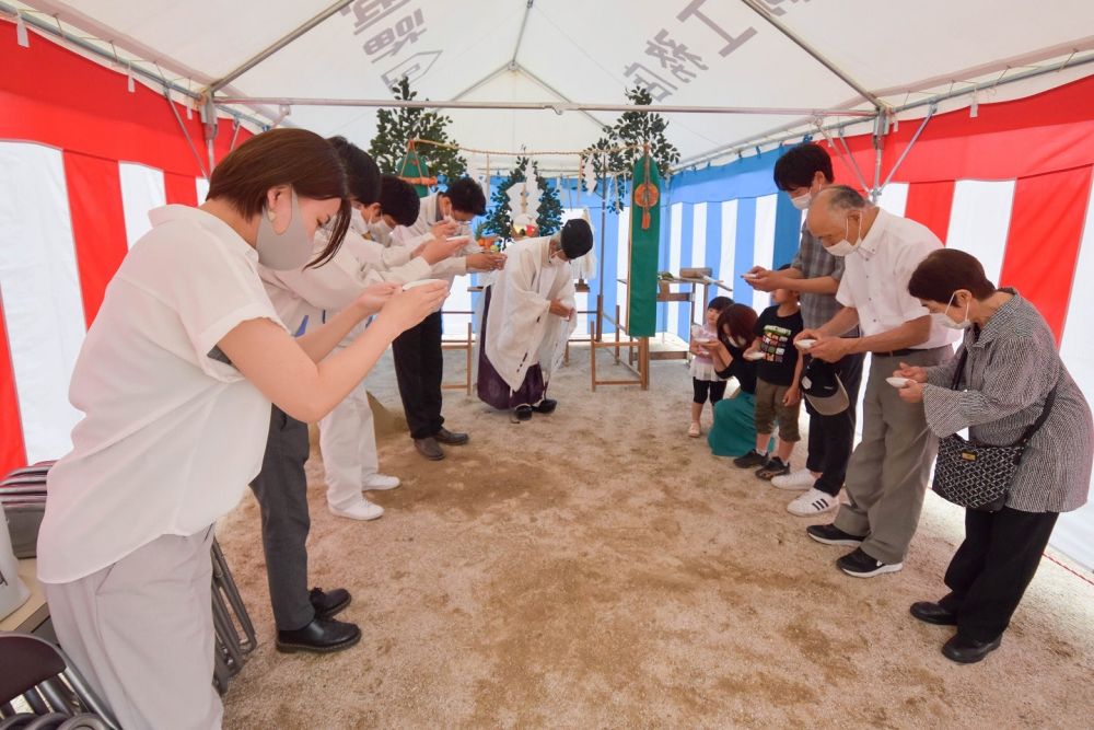 福岡県那珂川市06　注文住宅建築現場リポート①　～地鎮祭～