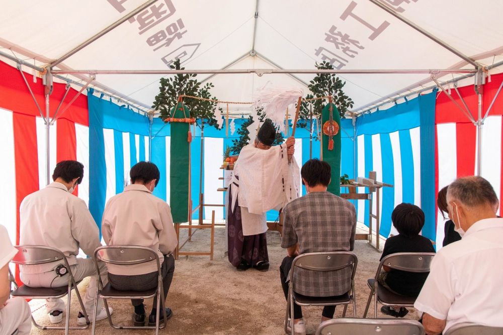 福岡県那珂川市06　注文住宅建築現場リポート①　～地鎮祭～