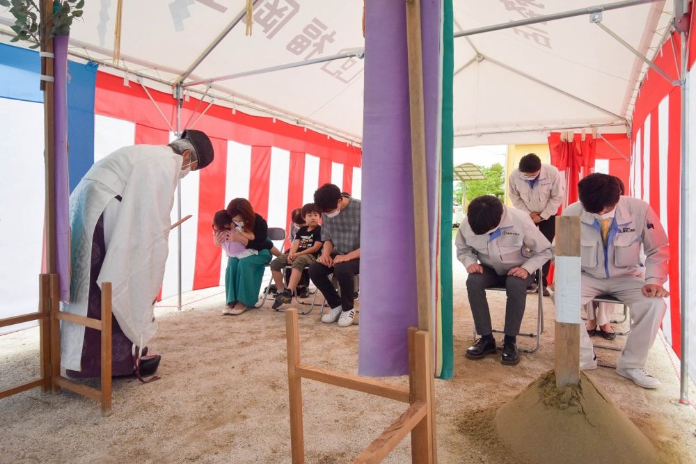 福岡県那珂川市06　注文住宅建築現場リポート①　～地鎮祭～