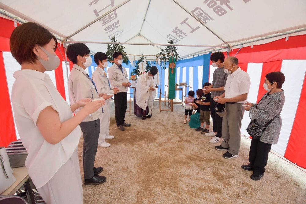 福岡県那珂川市06　注文住宅建築現場リポート①　～地鎮祭～