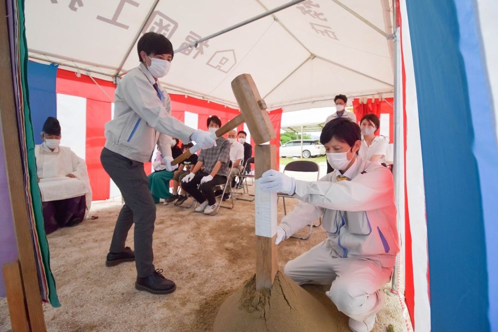 福岡県那珂川市06　注文住宅建築現場リポート①　～地鎮祭～