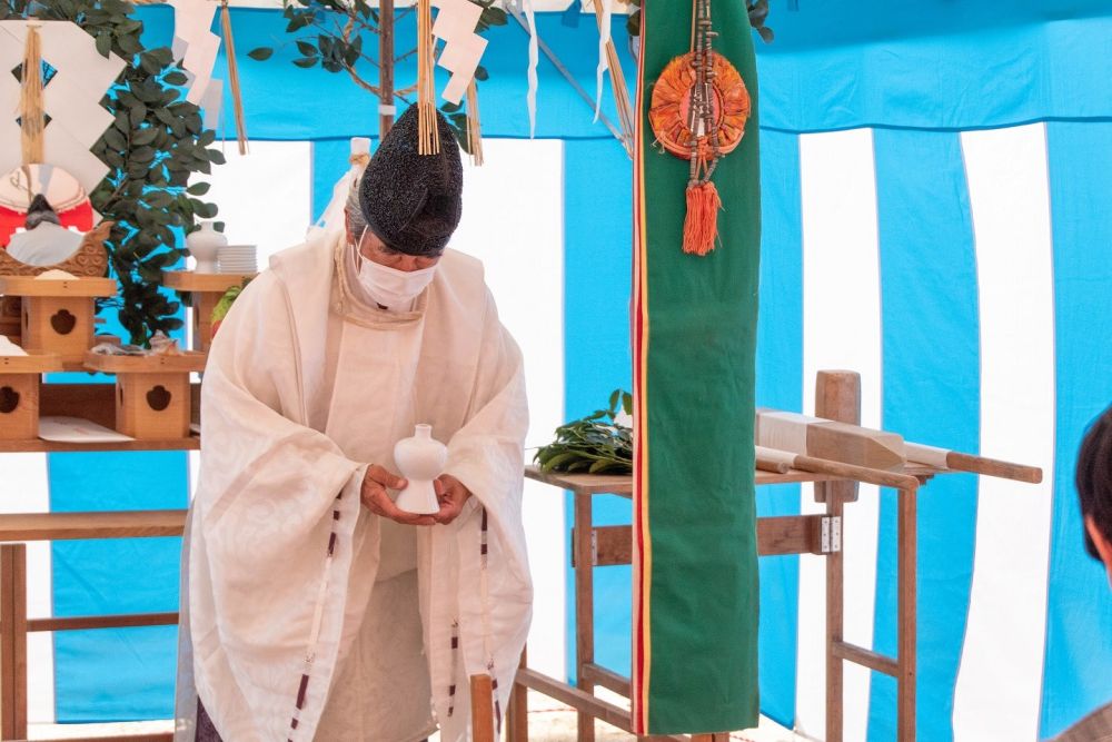 福岡県那珂川市06　注文住宅建築現場リポート①　～地鎮祭～