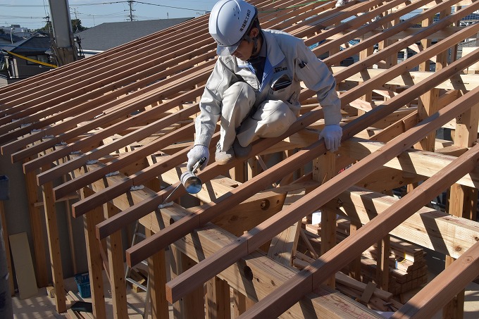 福岡県古賀市02　注文住宅建築現場リポート④　～上棟式～