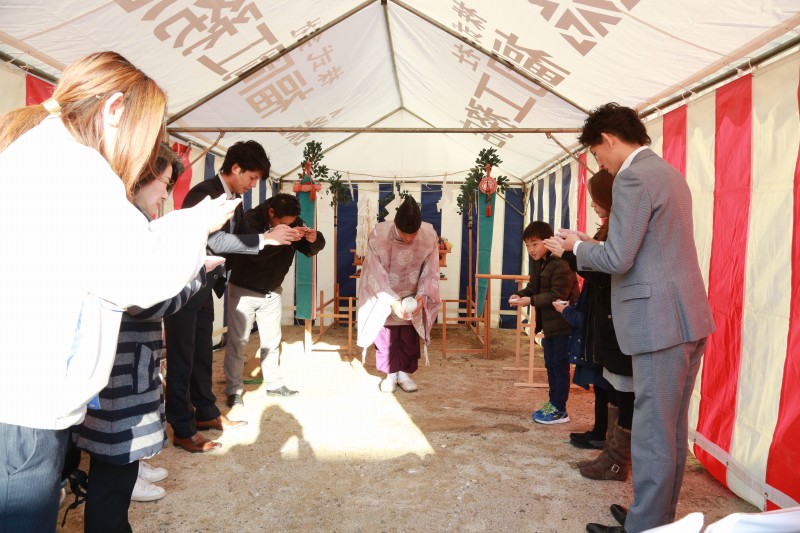 「太宰府市02」注文住宅現場リポート①【地鎮祭】
