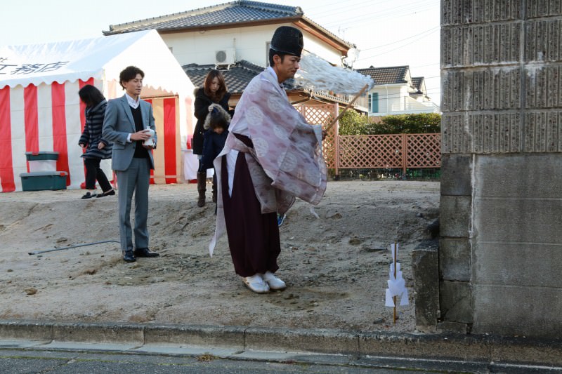 福岡県太宰府市02　注文住宅建築現場リポート①　～地鎮祭～