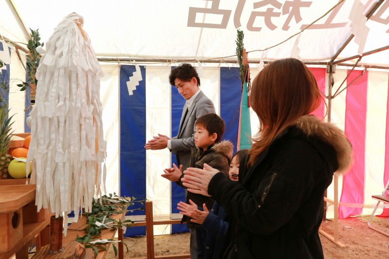 「太宰府市02」注文住宅現場リポート①【地鎮祭】