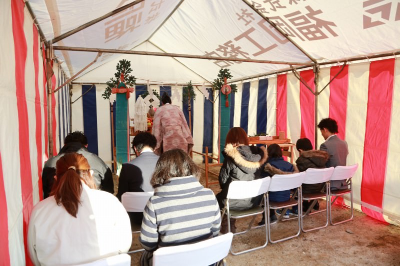 「太宰府市02」注文住宅現場リポート①【地鎮祭】