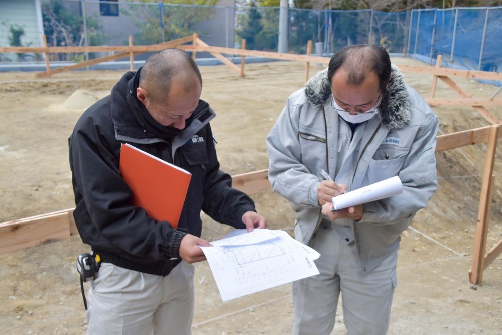 「福岡市早良区07」注文住宅現場リポート②【基礎工事】【遣り方】