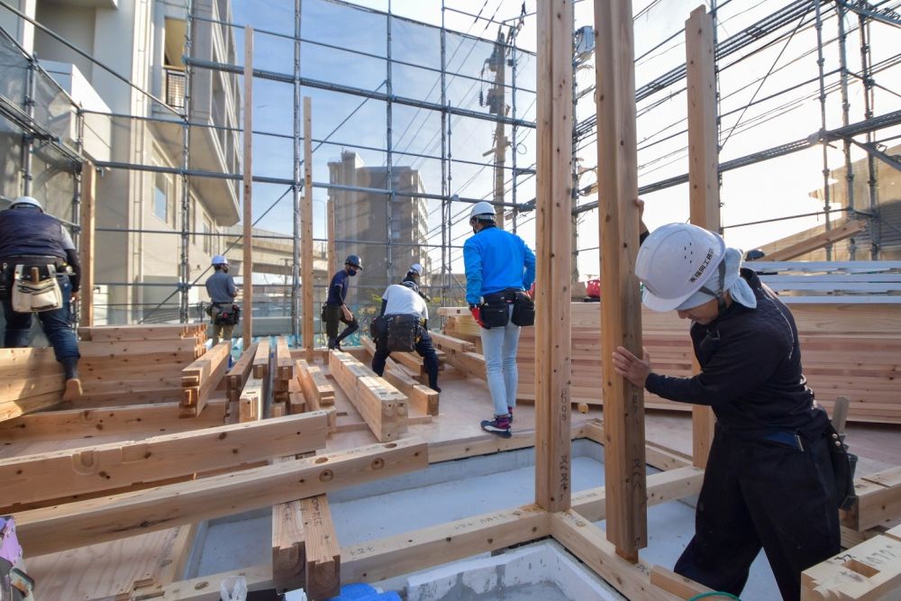 「福岡市西区拾六町01」注文住宅現場リポート②【上棟式】