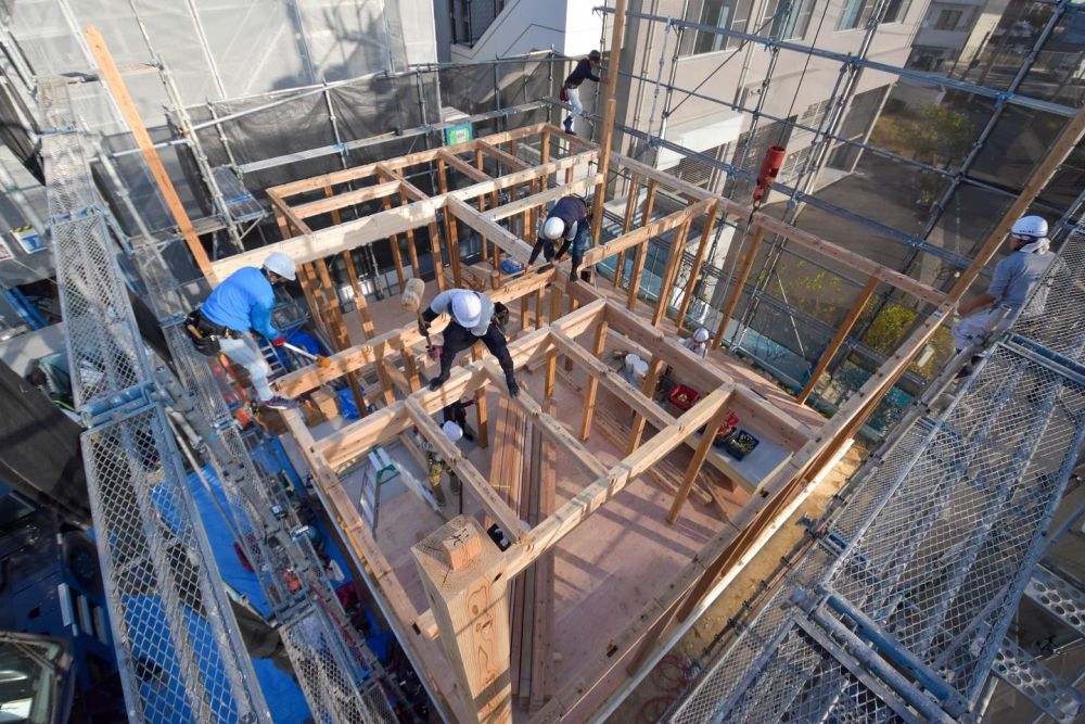 「福岡市西区拾六町01」注文住宅現場リポート②【上棟式】
