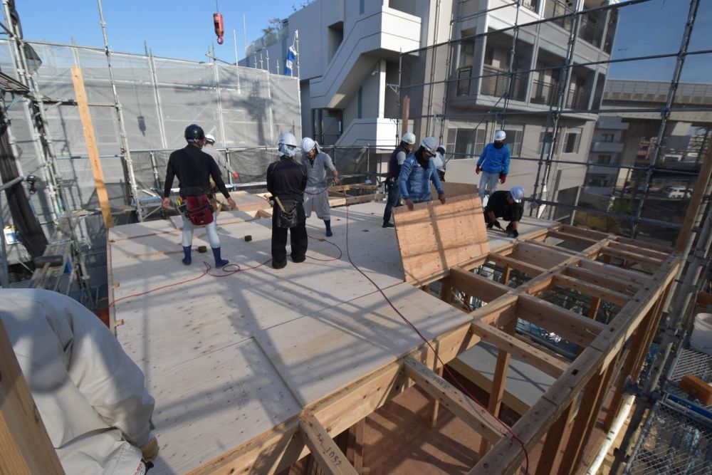 「福岡市西区拾六町01」注文住宅現場リポート②【上棟式】