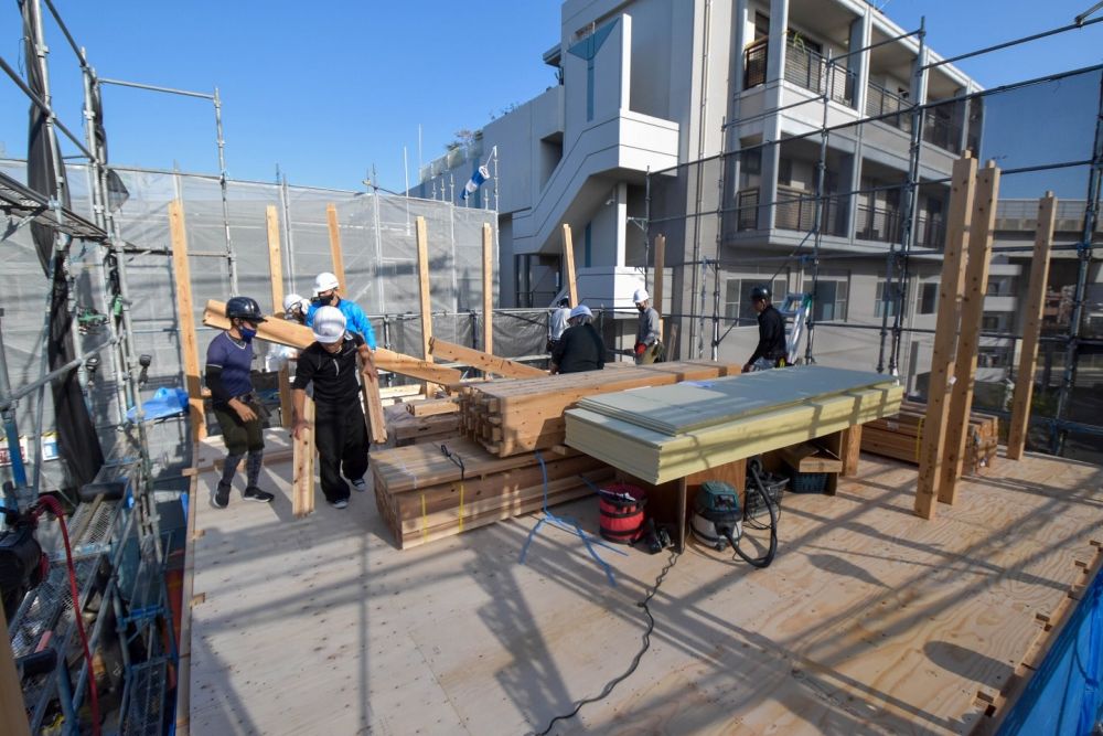 「福岡市西区拾六町01」注文住宅現場リポート②【上棟式】