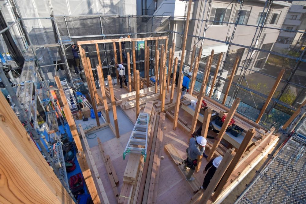「福岡市西区拾六町01」注文住宅現場リポート②【上棟式】