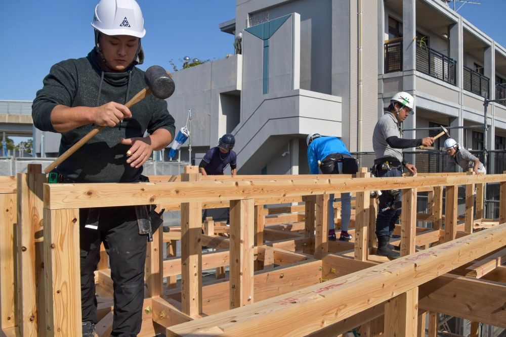 「福岡市西区拾六町01」注文住宅現場リポート②【上棟式】