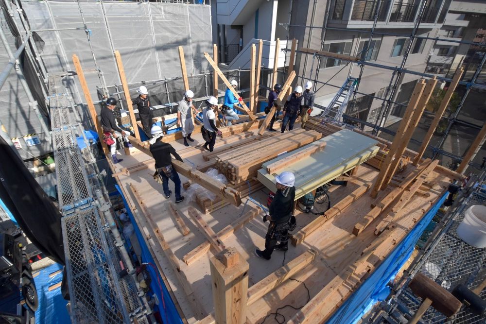 「福岡市西区拾六町01」注文住宅現場リポート②【上棟式】