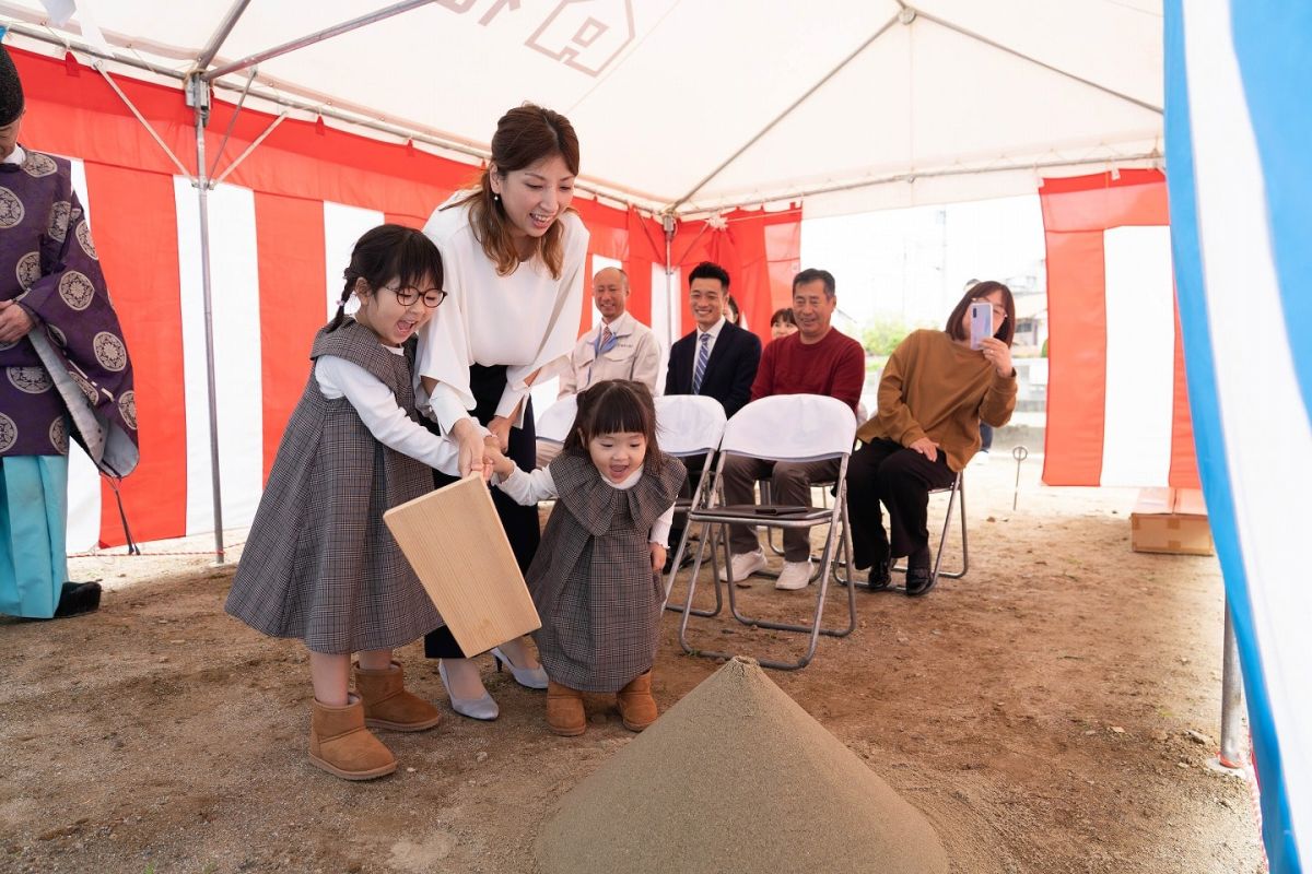 福岡県福岡市東区12　注文住宅建築現場リポート①　～地鎮祭〜