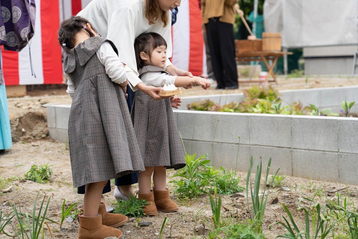 福岡県福岡市東区12　注文住宅建築現場リポート①　～地鎮祭〜