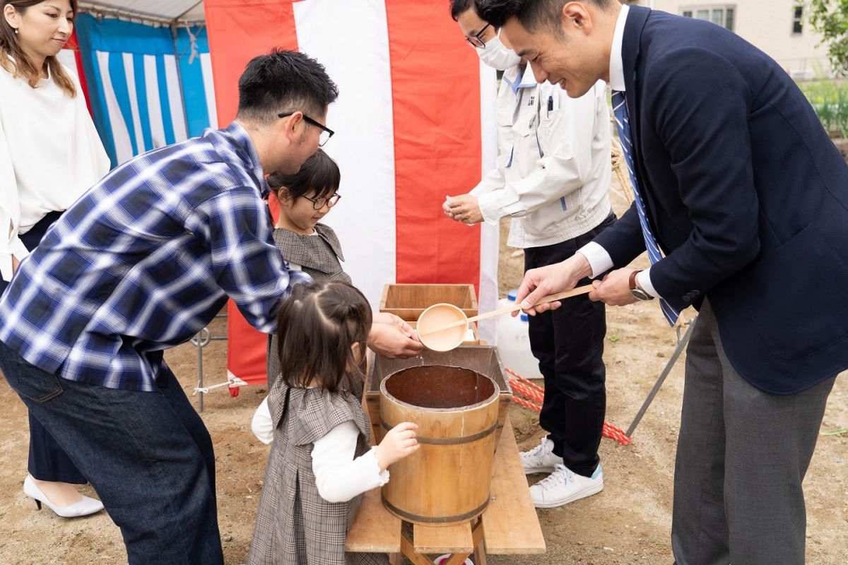 福岡県福岡市東区12　注文住宅建築現場リポート①　～地鎮祭〜