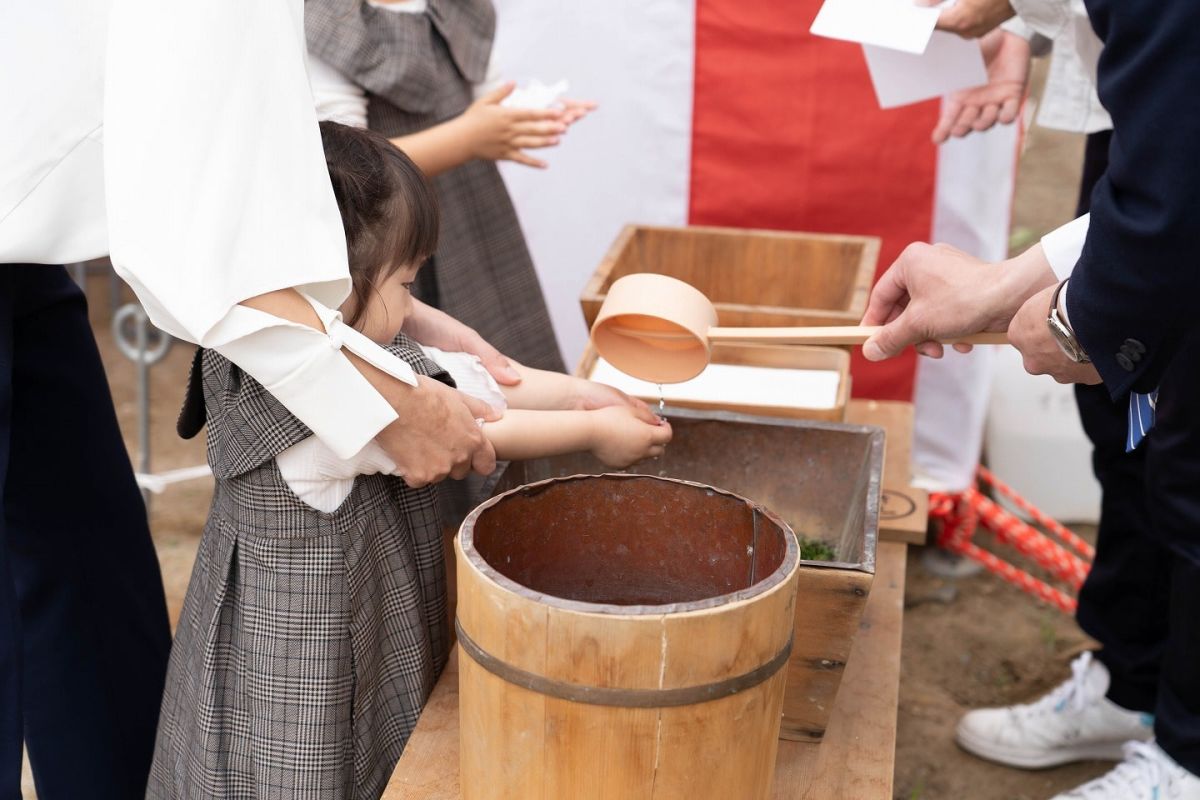 福岡県福岡市東区12　注文住宅建築現場リポート①　～地鎮祭〜