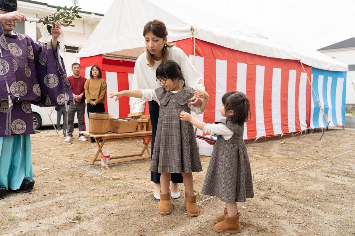 福岡県福岡市東区12　注文住宅建築現場リポート①　～地鎮祭〜