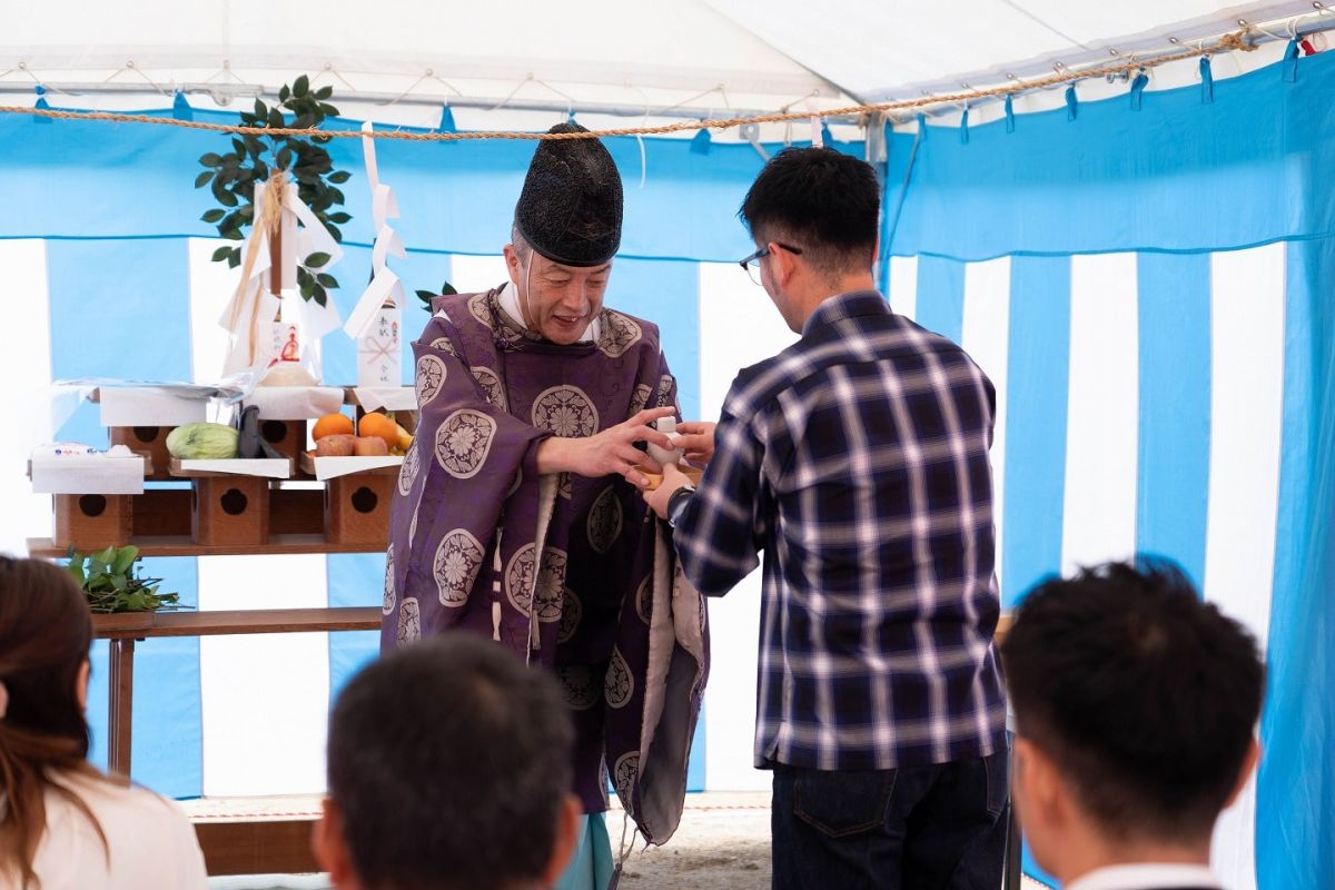 福岡県福岡市東区12　注文住宅建築現場リポート①　～地鎮祭〜