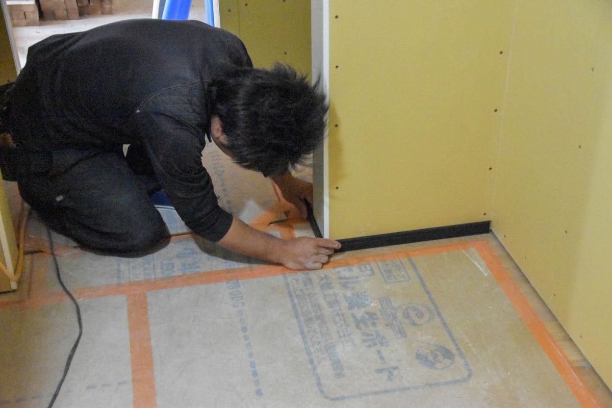 「糟屋郡志免町07」注文住宅現場リポート⑥【木工事】【巾木】