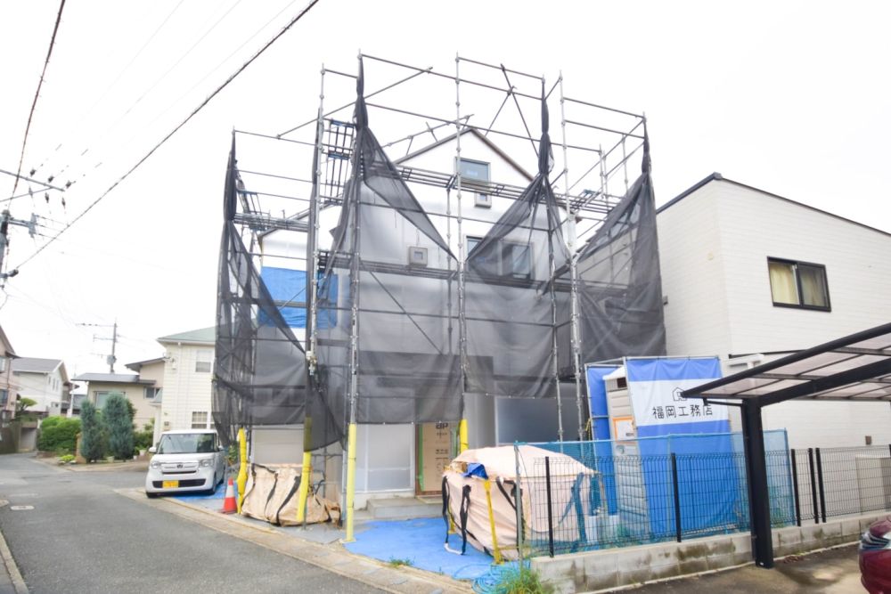 福岡市南区23　注文住宅建築現場リポート⑦　～木工事・気密処理～