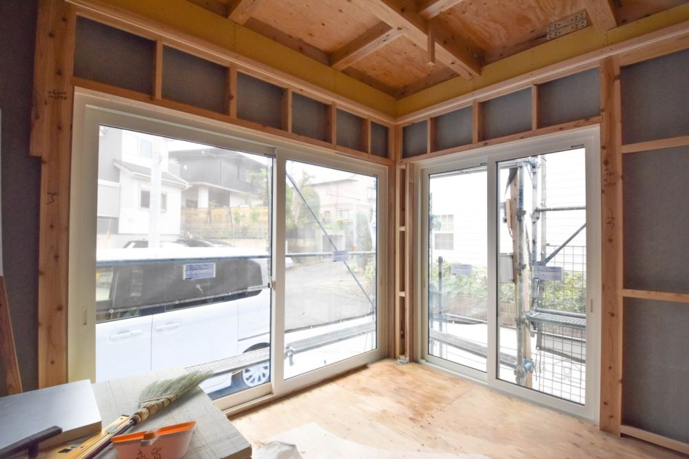 「福岡市南区23」注文住宅現場リポート⑦【木工事】【気密処理】