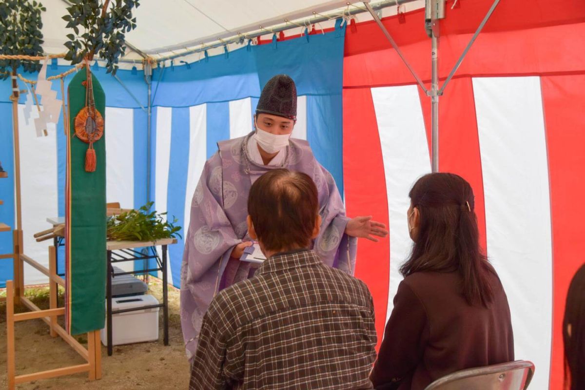 「福岡市南区三宅02」注文住宅現場リポート①【地鎮祭】