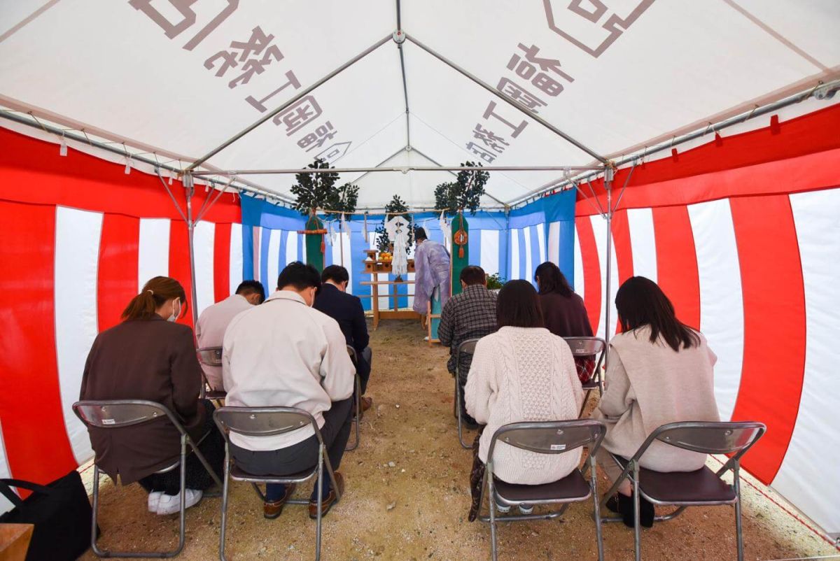 「福岡市南区三宅02」注文住宅現場リポート①【地鎮祭】