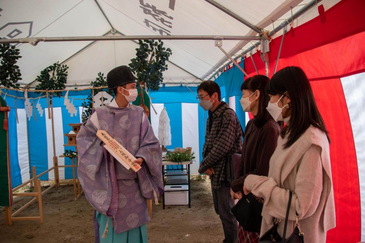 「福岡市南区三宅02」注文住宅現場リポート①【地鎮祭】