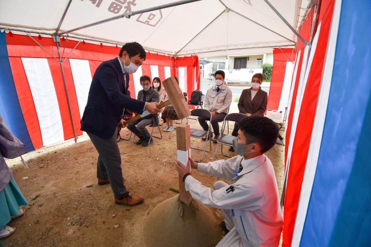 「福岡市南区三宅02」注文住宅現場リポート①【地鎮祭】