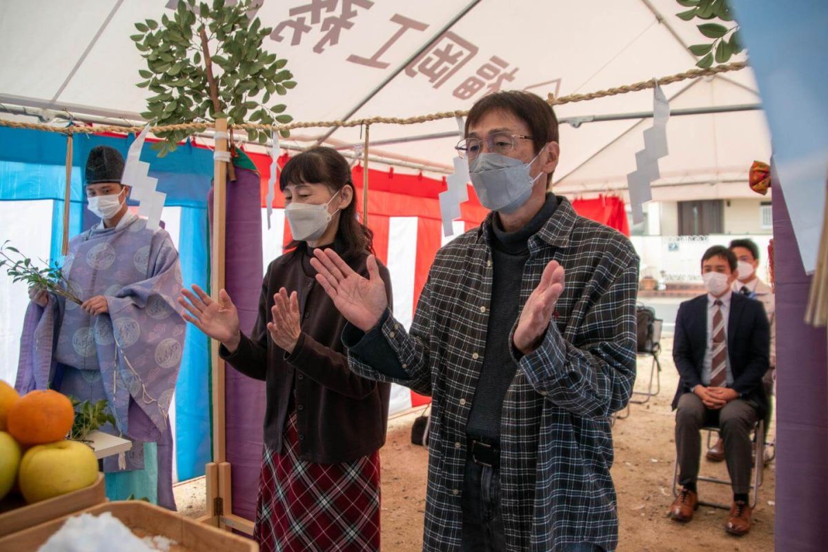 「福岡市南区三宅02」注文住宅現場リポート①【地鎮祭】