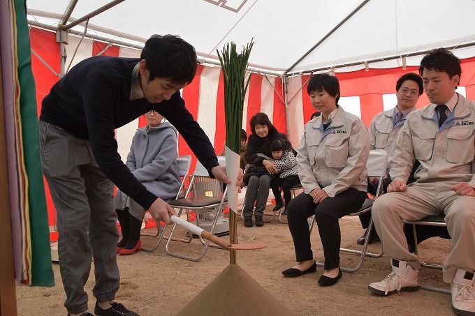 福岡県春日市05　注文住宅建築現場リポート①　～地鎮祭～