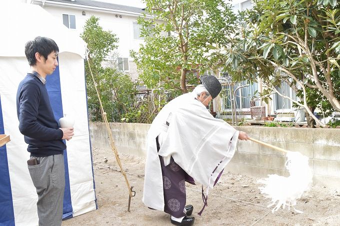 福岡県春日市05　注文住宅建築現場リポート①　～地鎮祭～