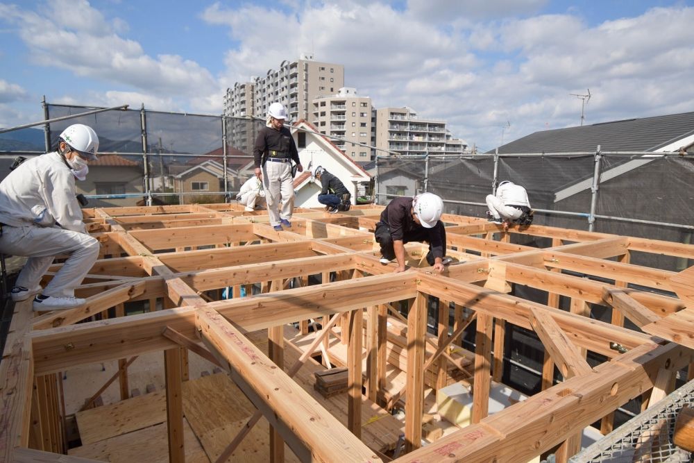 福岡県春日市08　注文住宅現場リポート⑤　～上棟式～