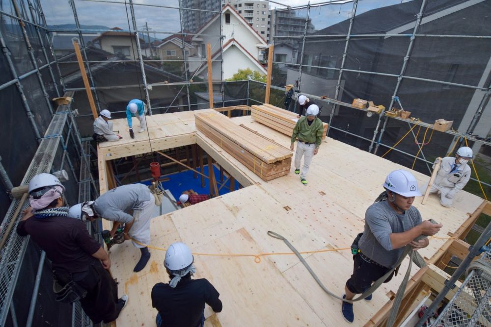 福岡県春日市08　注文住宅現場リポート⑤　～上棟式～