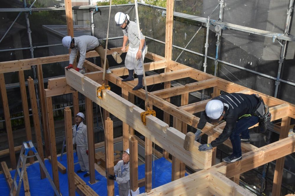 福岡県春日市08　注文住宅現場リポート⑤　～上棟式～