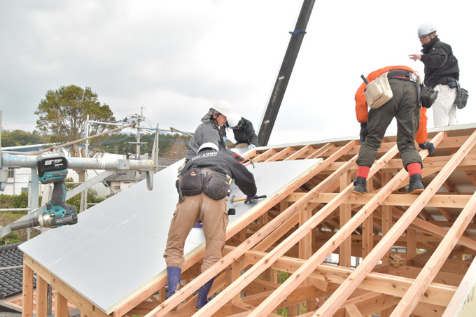 福岡県糸島市02　注文住宅建築現場リポート⑤　～上棟式～