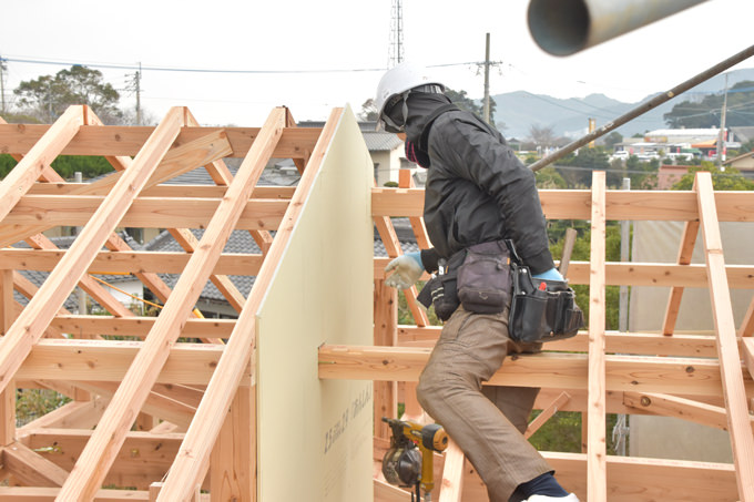 福岡県糸島市02　注文住宅建築現場リポート⑤　～上棟式～