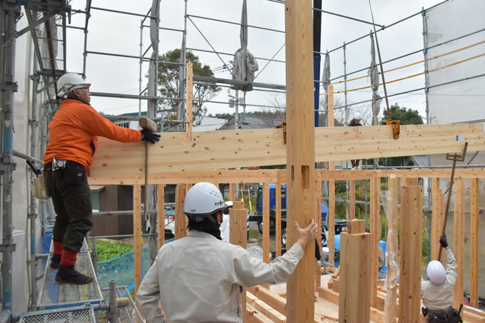 福岡県糸島市02　注文住宅建築現場リポート⑤　～上棟式～