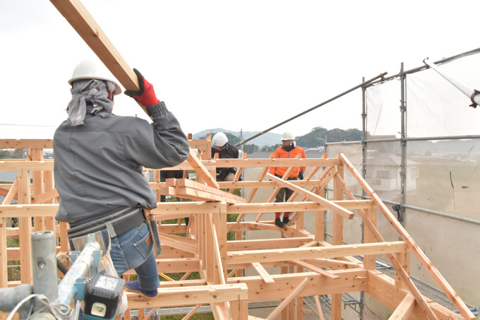 福岡県糸島市02　注文住宅建築現場リポート⑤　～上棟式～