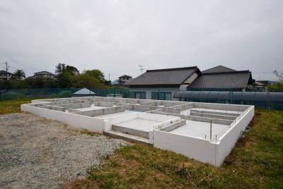 福岡県宮若市01　注文住宅建築現場リポート③　～基礎工事完了～