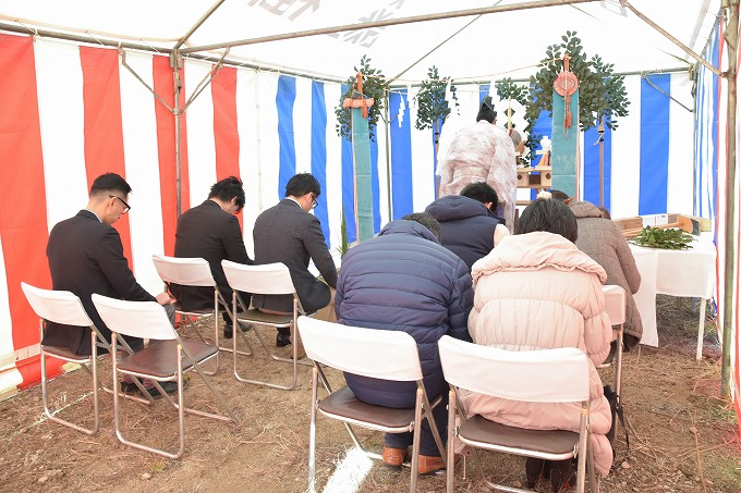 「筑紫野市02」注文住宅現場リポート①【地鎮祭】