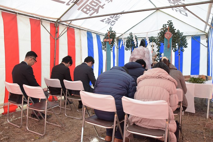 「筑紫野市02」注文住宅現場リポート①【地鎮祭】