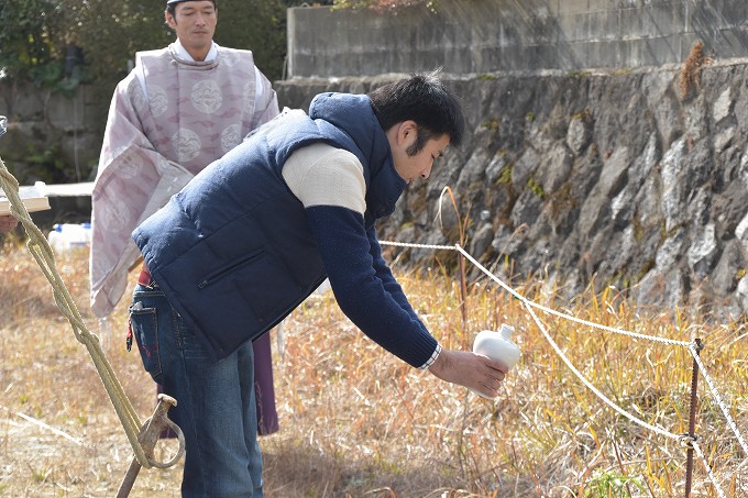 福岡県筑紫野市02　注文住宅建築現場リポート①　～地鎮祭～