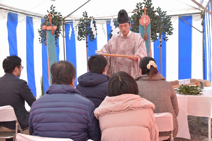 「筑紫野市02」注文住宅現場リポート①【地鎮祭】