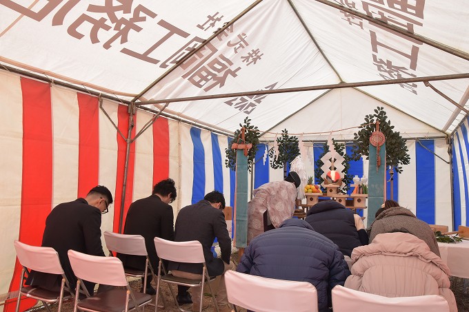 「筑紫野市02」注文住宅現場リポート①【地鎮祭】
