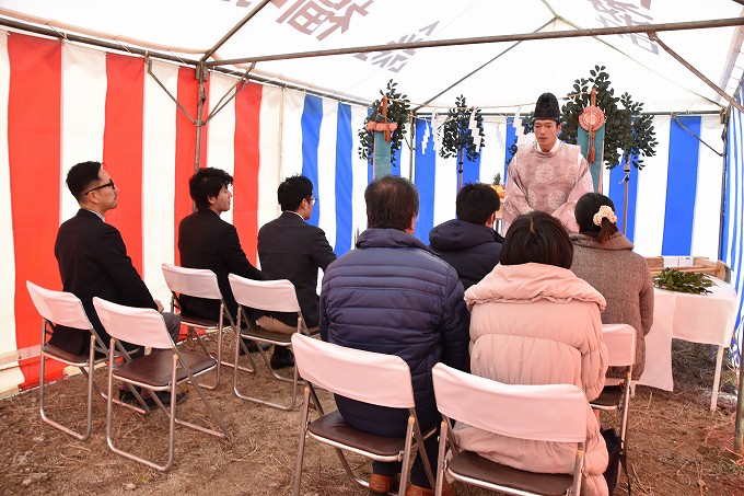 福岡県筑紫野市02　注文住宅建築現場リポート①　～地鎮祭～